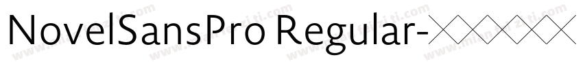 NovelSansPro Regular字体转换